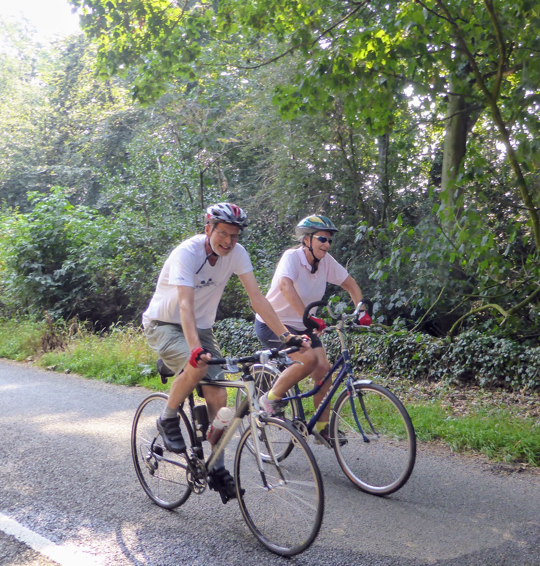 Two cyclists