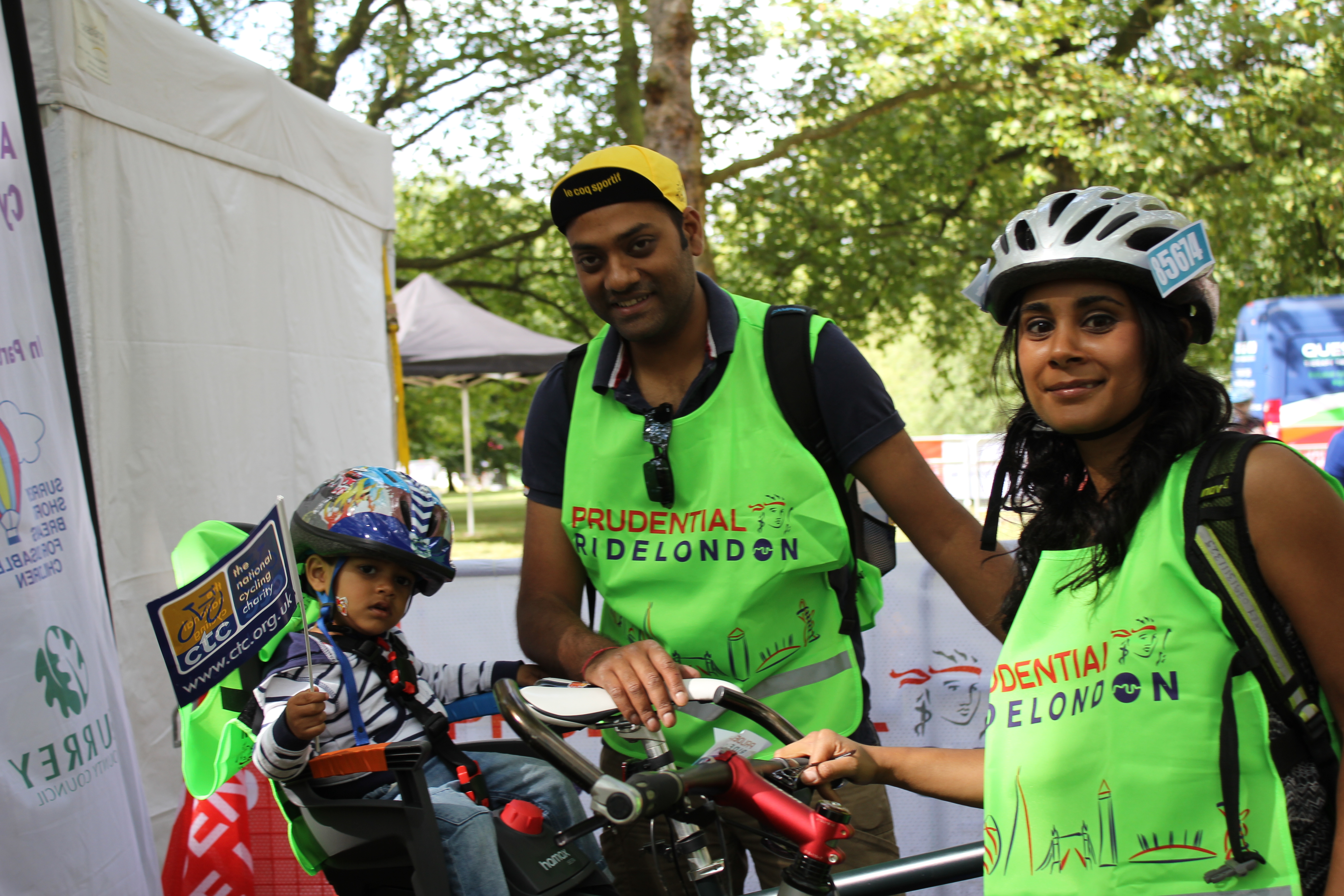 CTC's Tej Mistry at RideLondon 2014