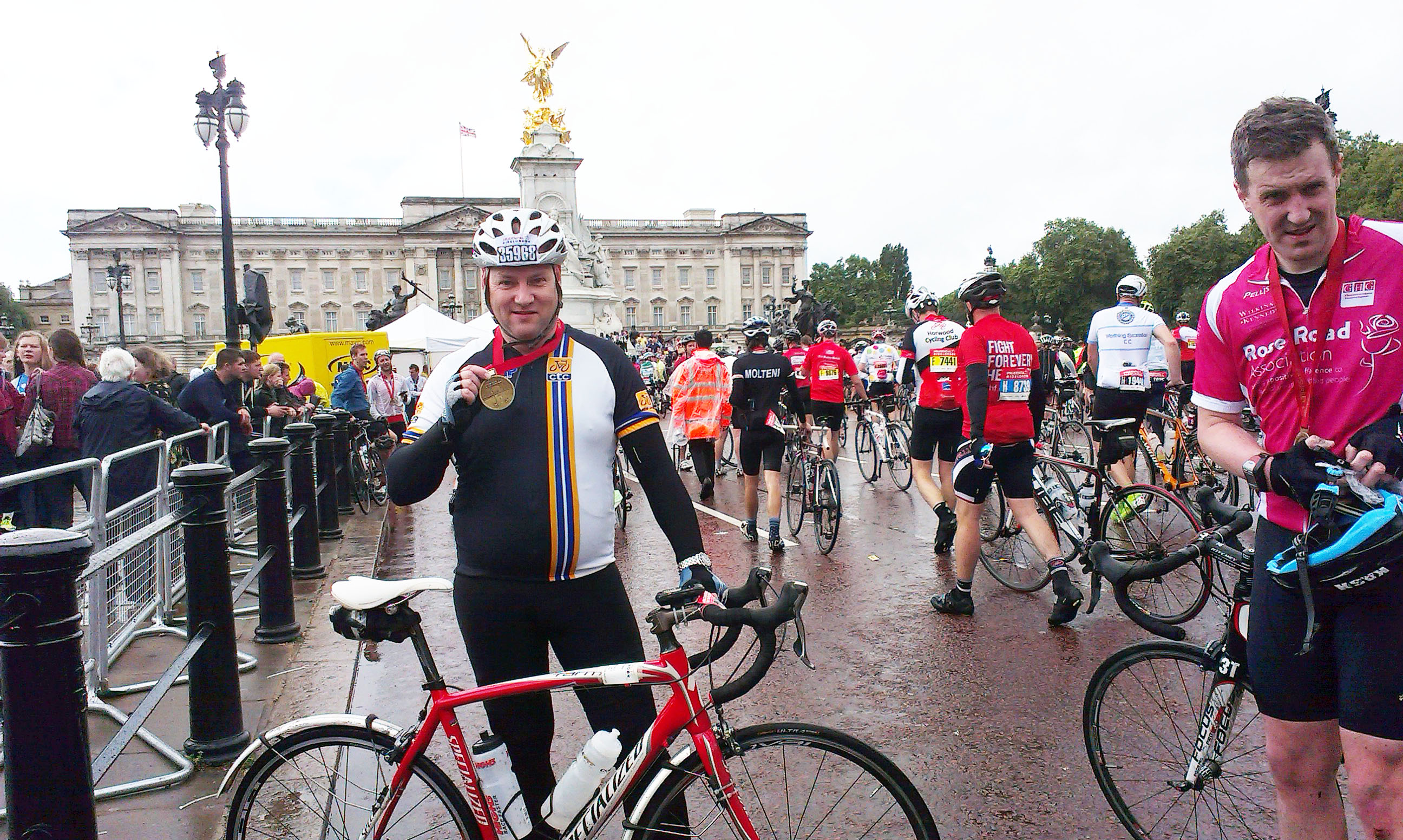 CTC's very own Matt Mallinder with his RideLondon medal