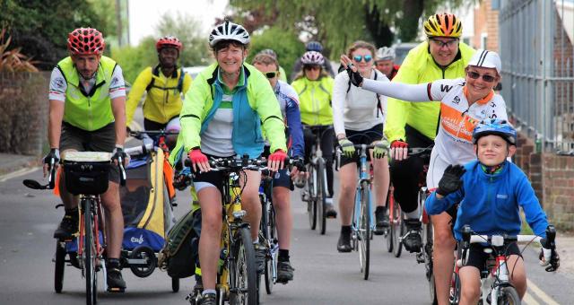 Group of people riding