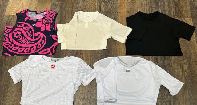 Women's summer base layers: Stolen Goat, Rapha, Madison, Castelli and Sportful