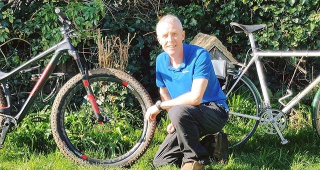 Roland Seber is a volunteer bike mechanic