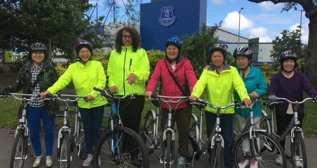 Ben Deakin on his weekly ride with ladies from the local Asian community