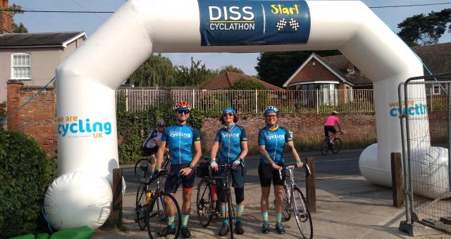 Cycling UK staff at Diss Cyclathon