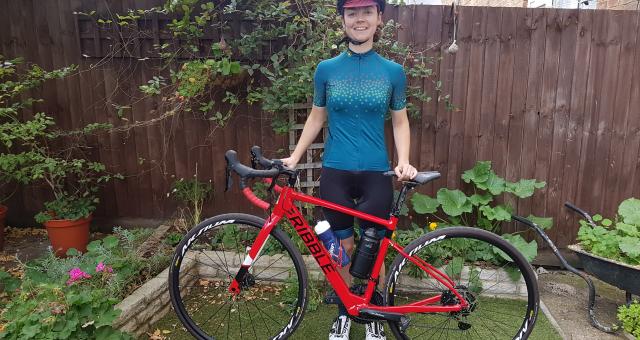 Journalist Laura Laker ready to go on her Ride Across Britain