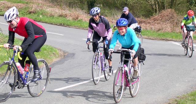 Group of cyclists on CTC Cycling Holidays and Tours ride