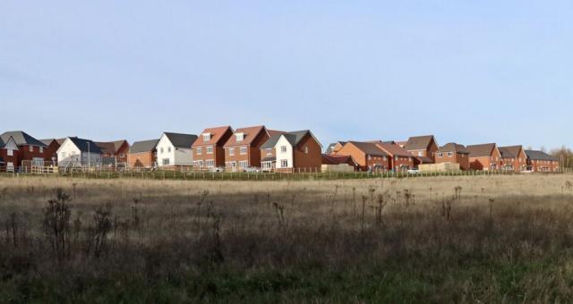 New housing in a car-dependent location (photo cc Roger Kidd)